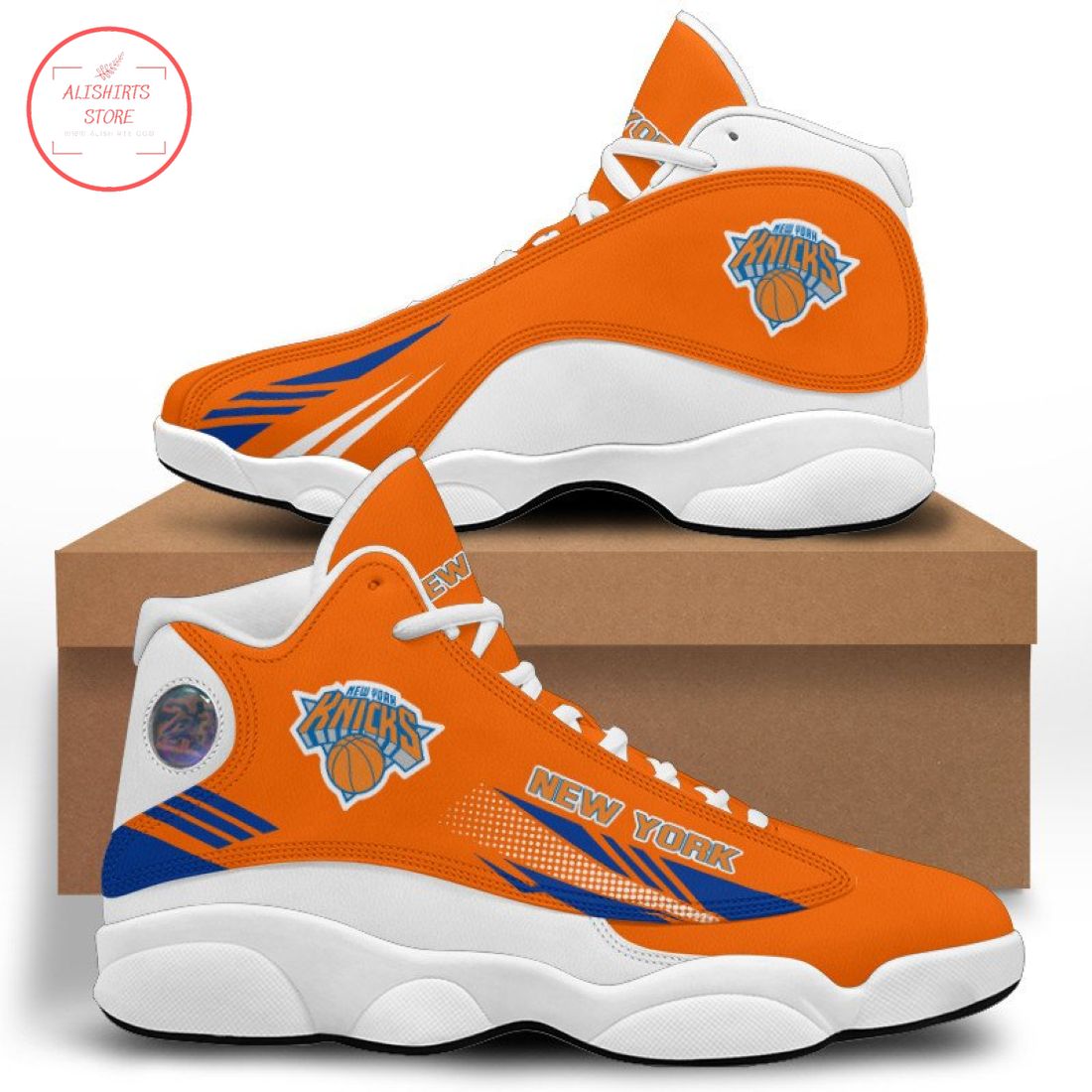 New York Knicks Air Jordan 13 Sneaker Shoes