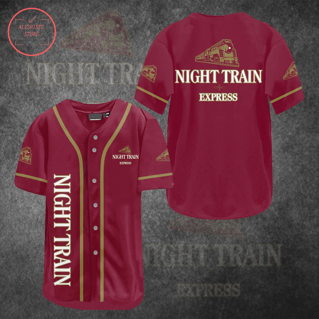 Night Train Express Baseball Jersey