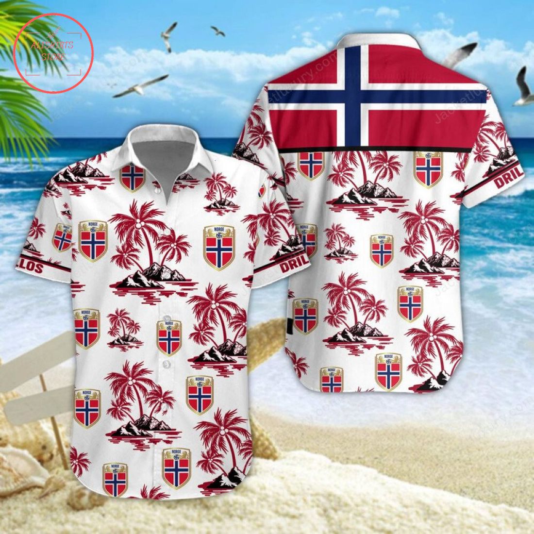 Norway national football team Hawaiian Shirt and Shorts