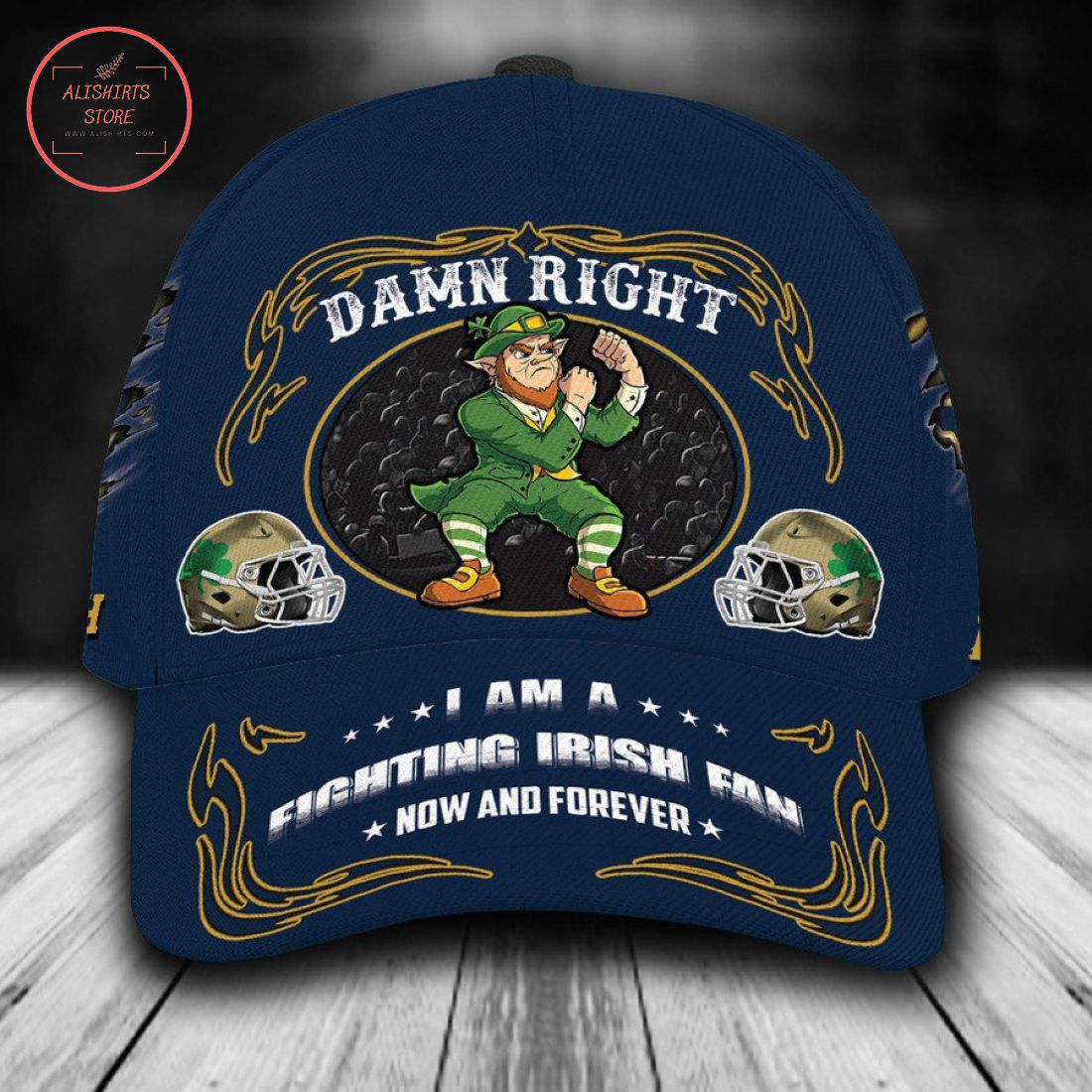 Notre Dame Fighting Irish NCAA Classic Cap Mascot Custom Name