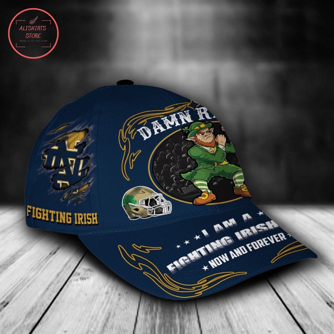 Notre Dame Fighting Irish NCAA Classic Cap Mascot Custom Name