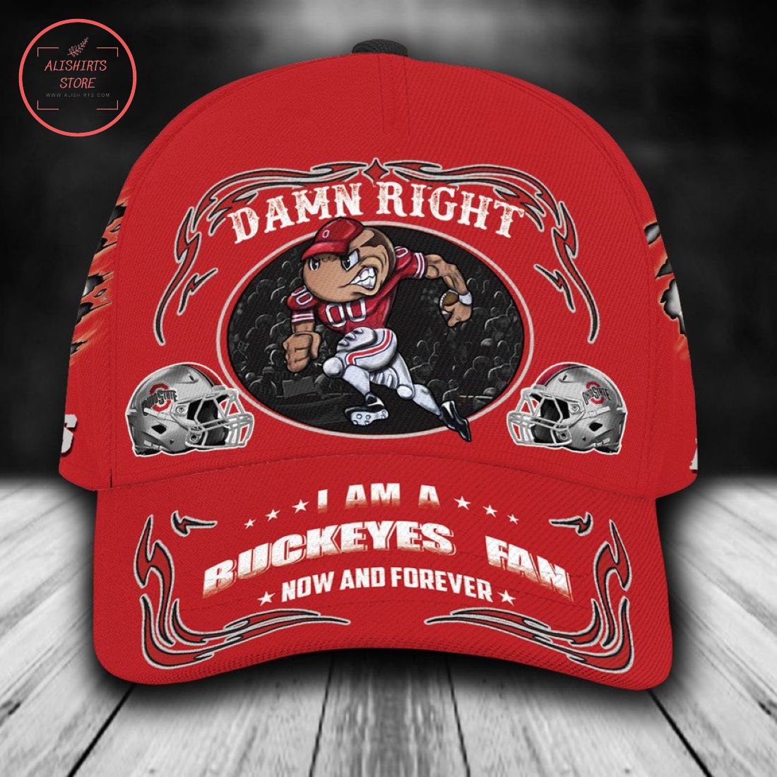 Ohio State Buckeyes NCAA Classic Cap Mascot Custom Name