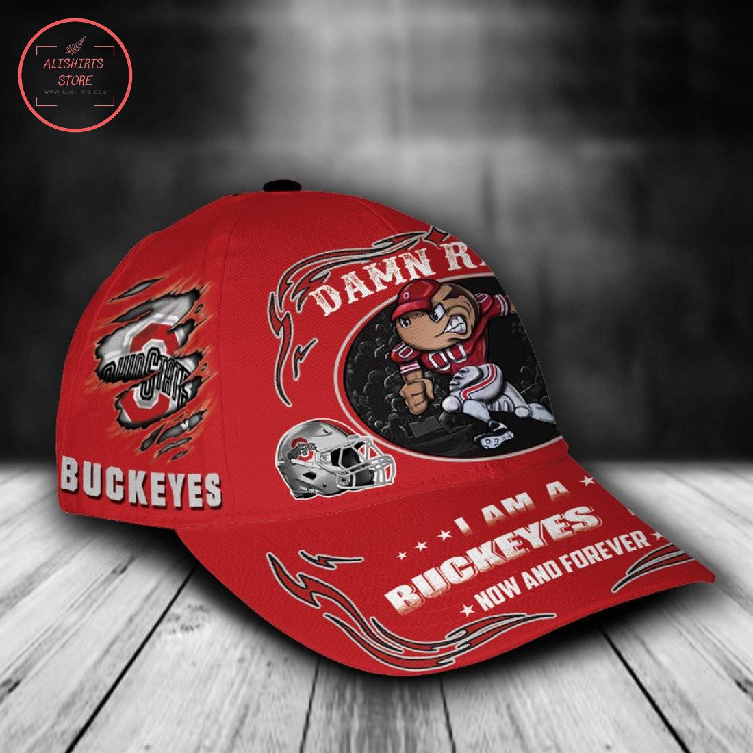 Ohio State Buckeyes NCAA Classic Cap Mascot Custom Name