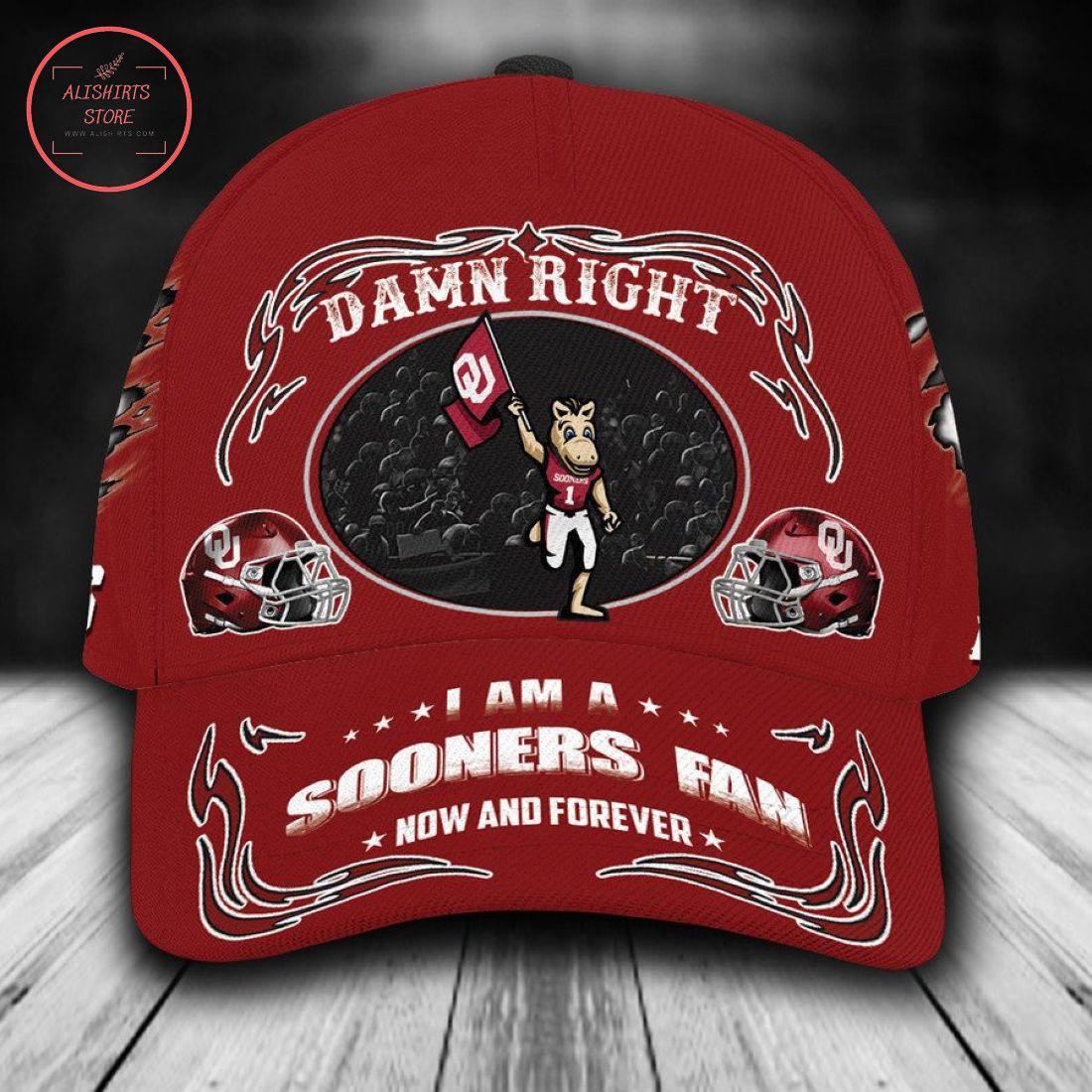 Oklahoma Sooners NCAA Classic Cap Mascot Custom Name