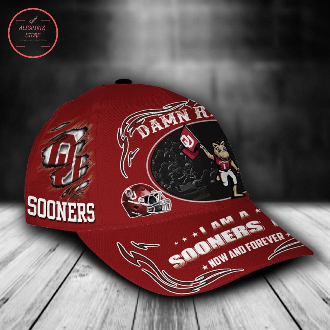 Oklahoma Sooners NCAA Classic Cap Mascot Custom Name