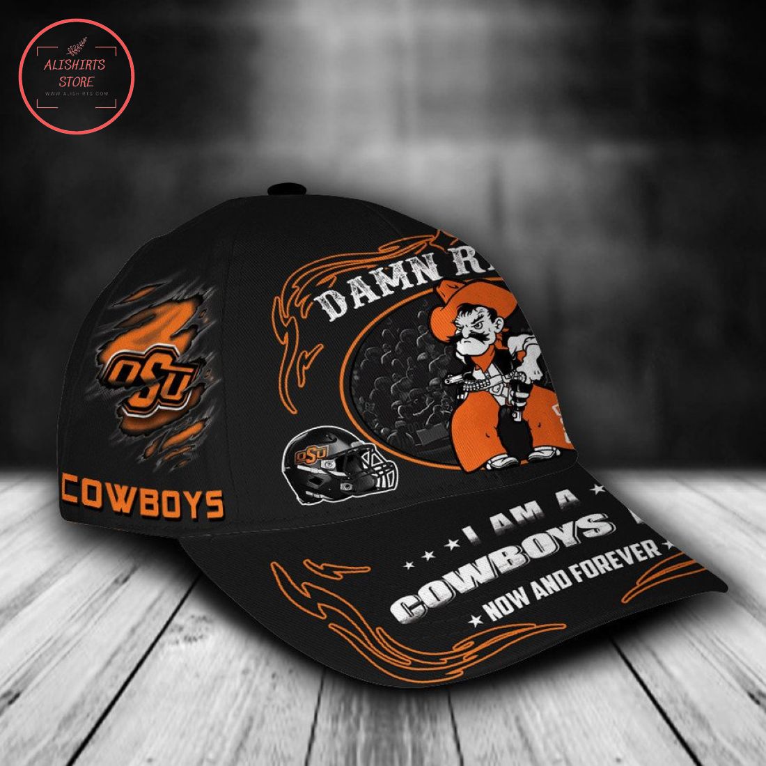 Oklahoma State Cowboys NCAA Classic Cap Mascot Custom Name