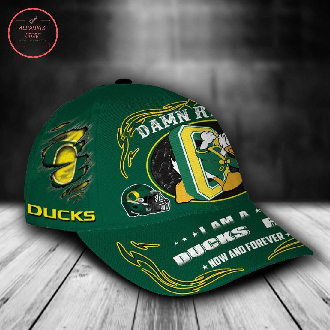 Oregon Ducks NCAA Classic Cap Mascot Custom Name