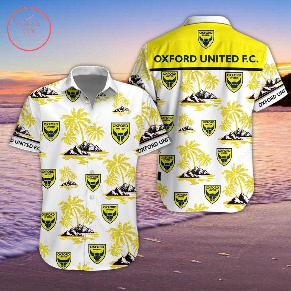 Oxford United FC Hawaiian Shirt and Beach Shorts