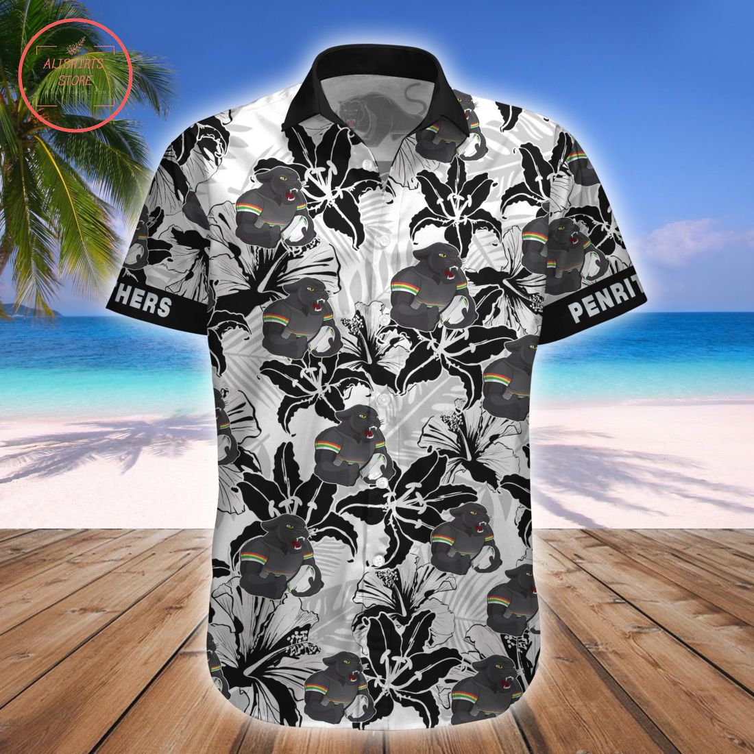 Penrith Panthers Mascot Hawaiian Shirt