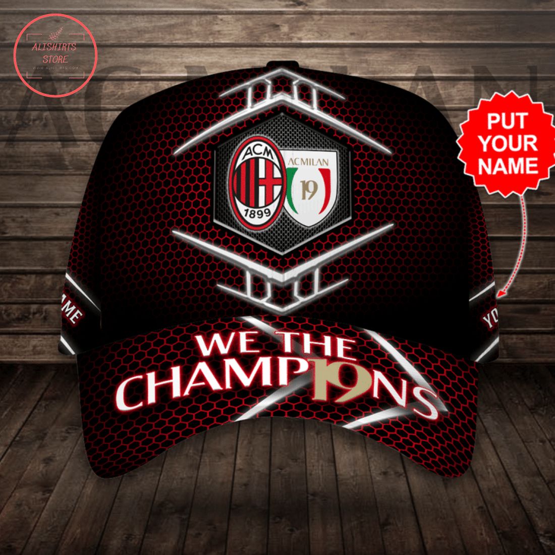 Personalized AC Milan We The Champions 19 Hat Cap