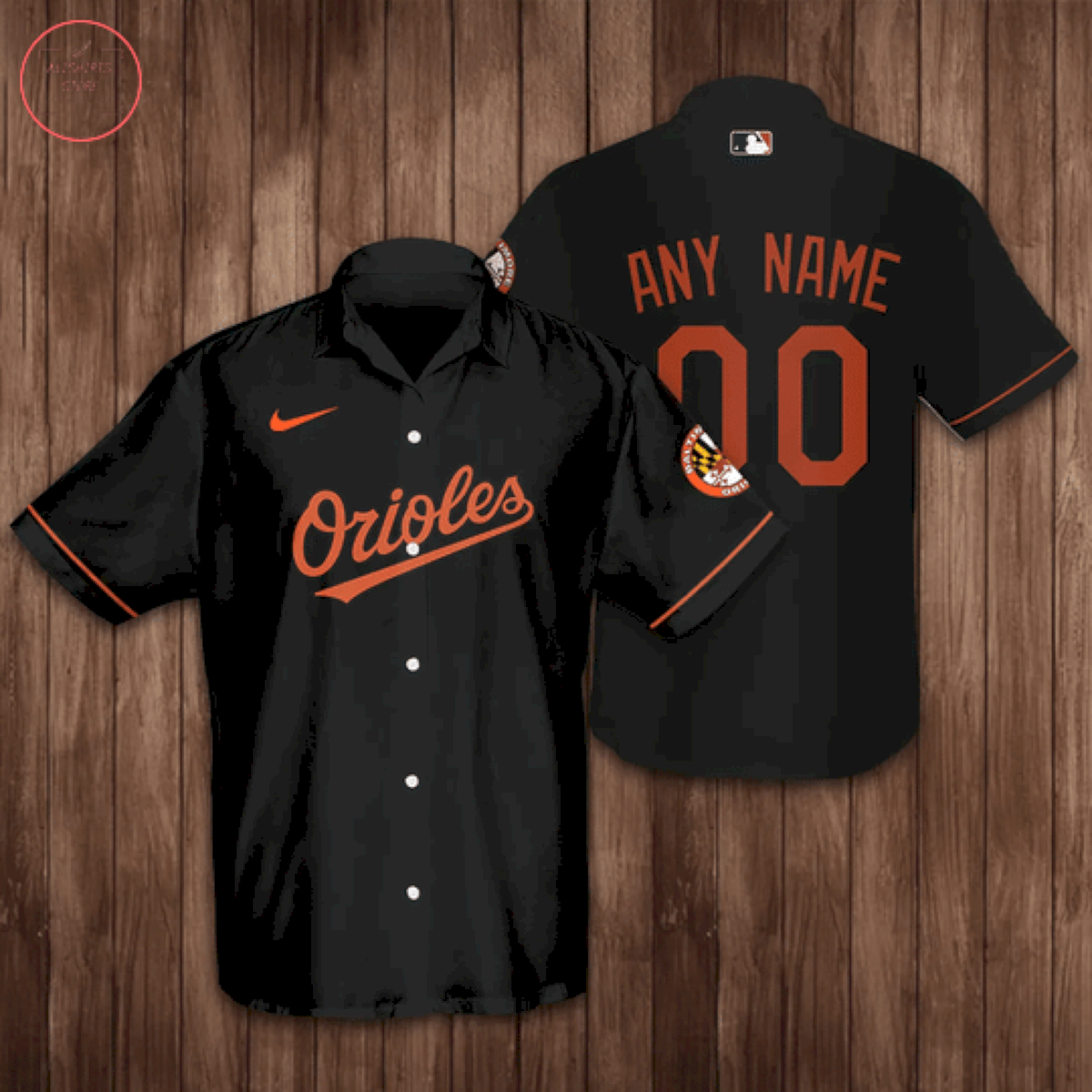 Personalized Baltimore Orioles Baseball Black Hawaiian Shirt
