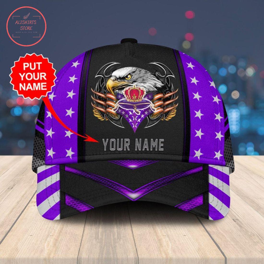 Personalized Crown Royal Eagle Classic Hat Cap