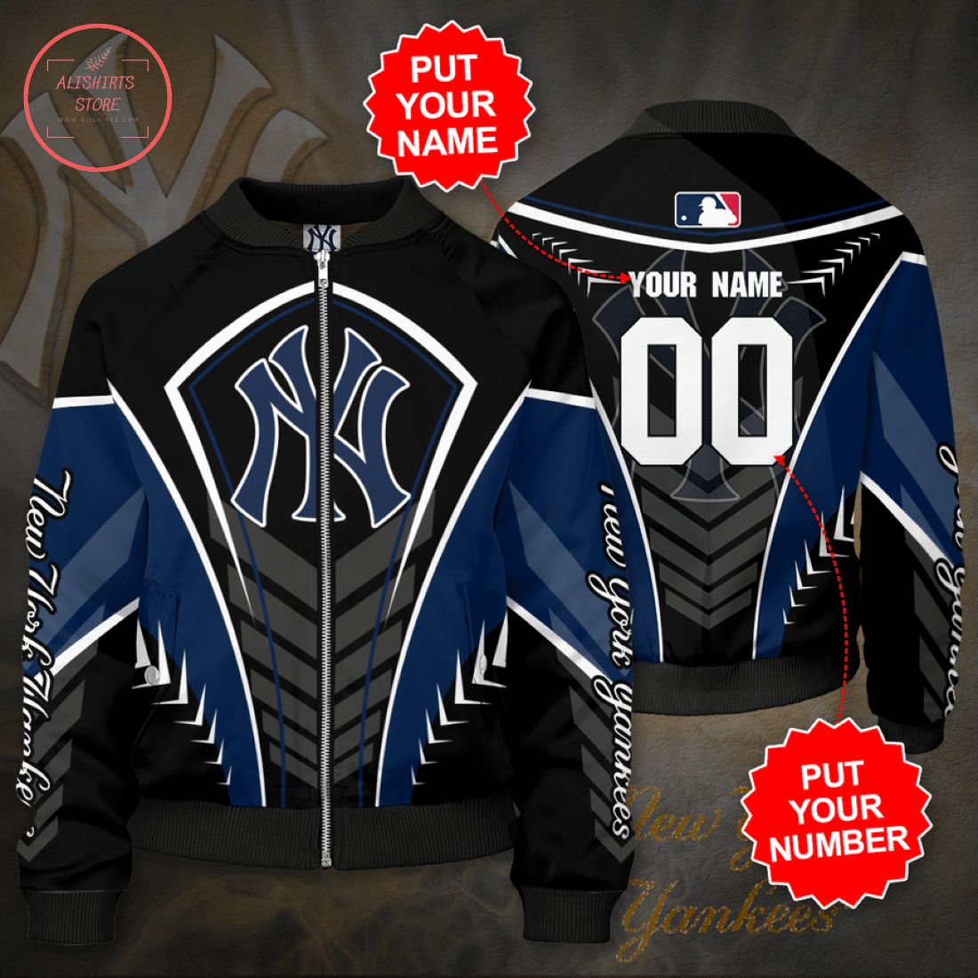 Personalized New York Yankees Baseball Bomber Jacket