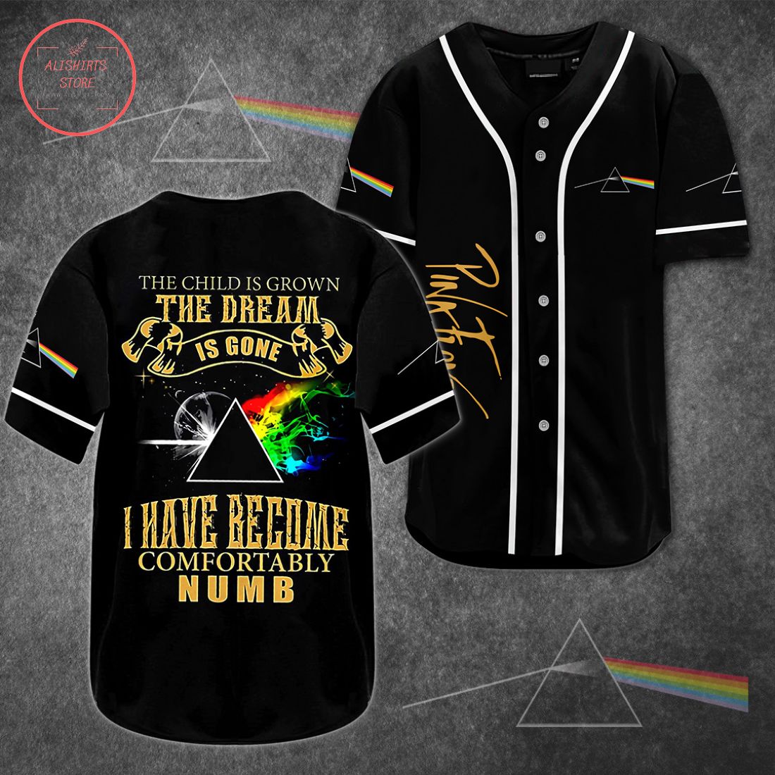 Pink Floyd The Dream is Gone Baseball Jersey