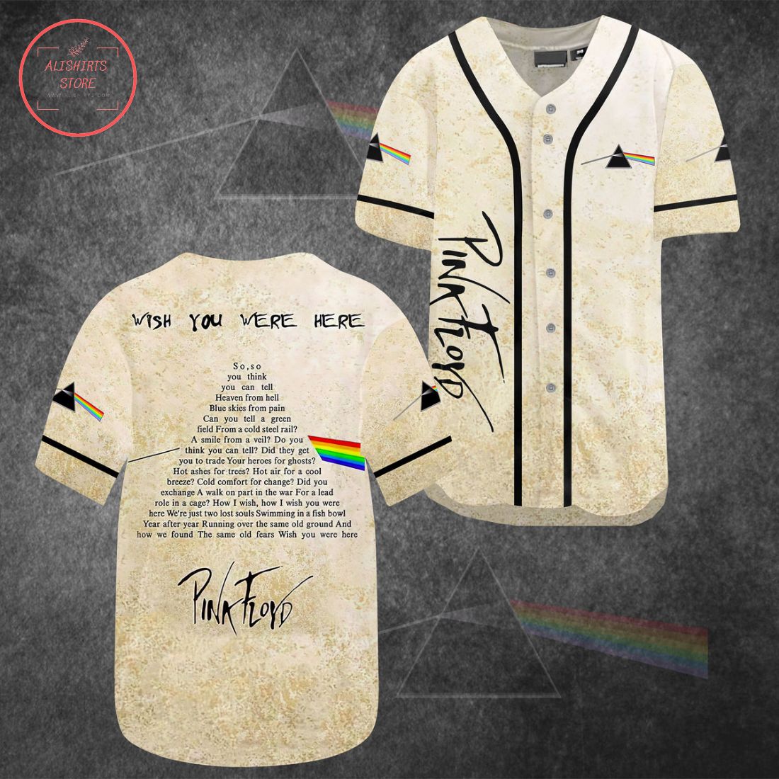 Pink Floyd Wish You Were Here Baseball Jersey