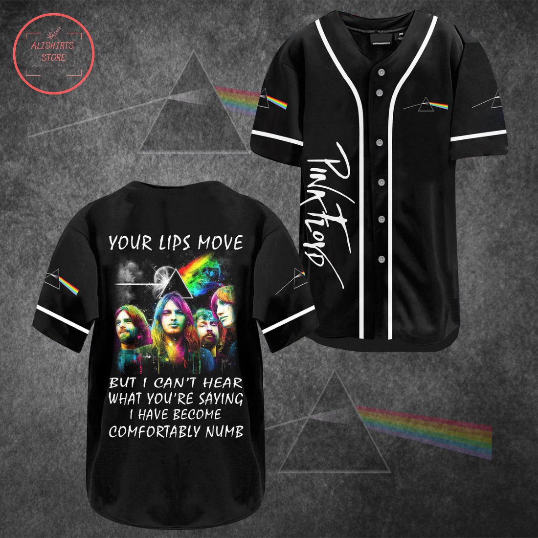 Pink Floyd Your Lips Move Baseball Jersey