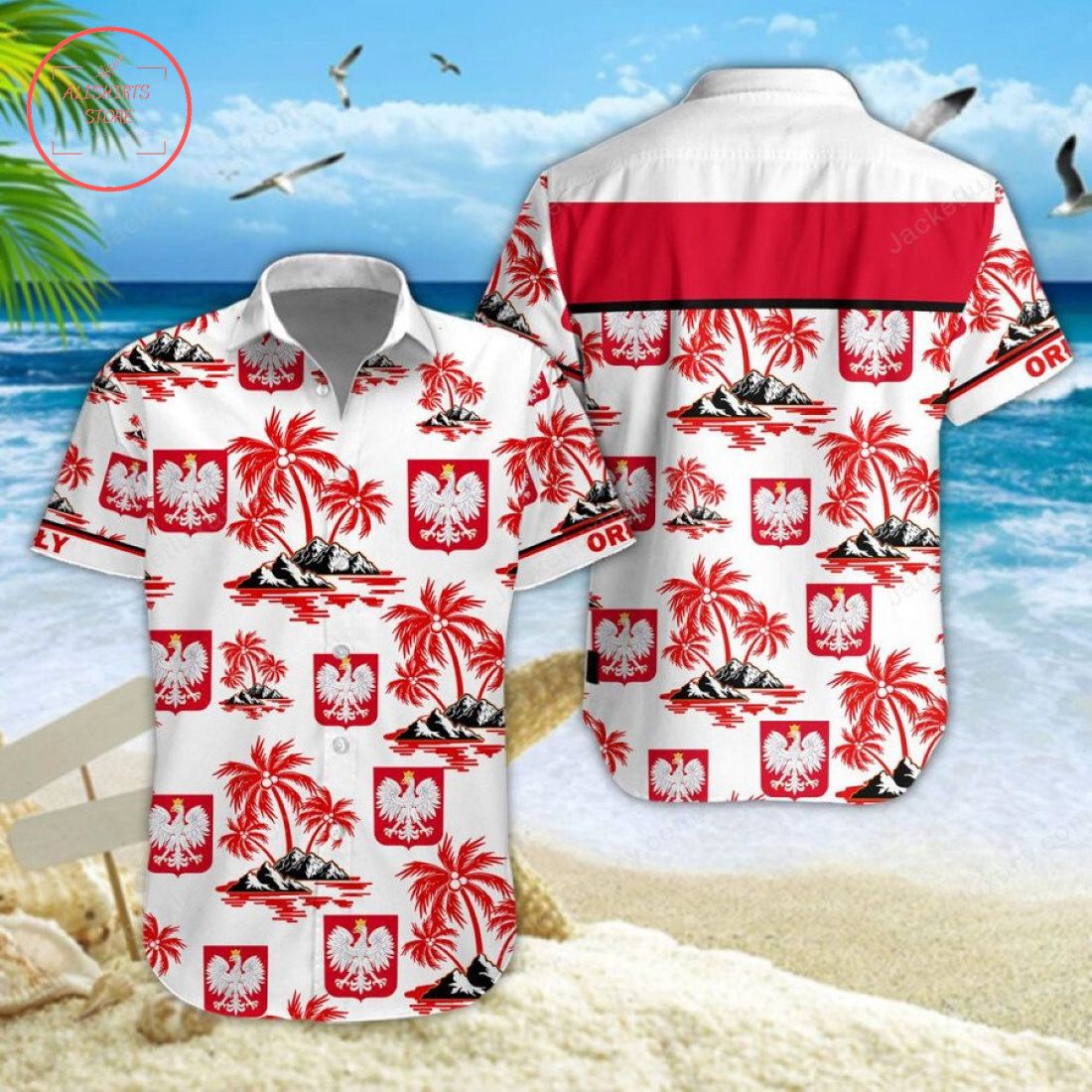 Poland national football team Hawaiian Shirt and Shorts