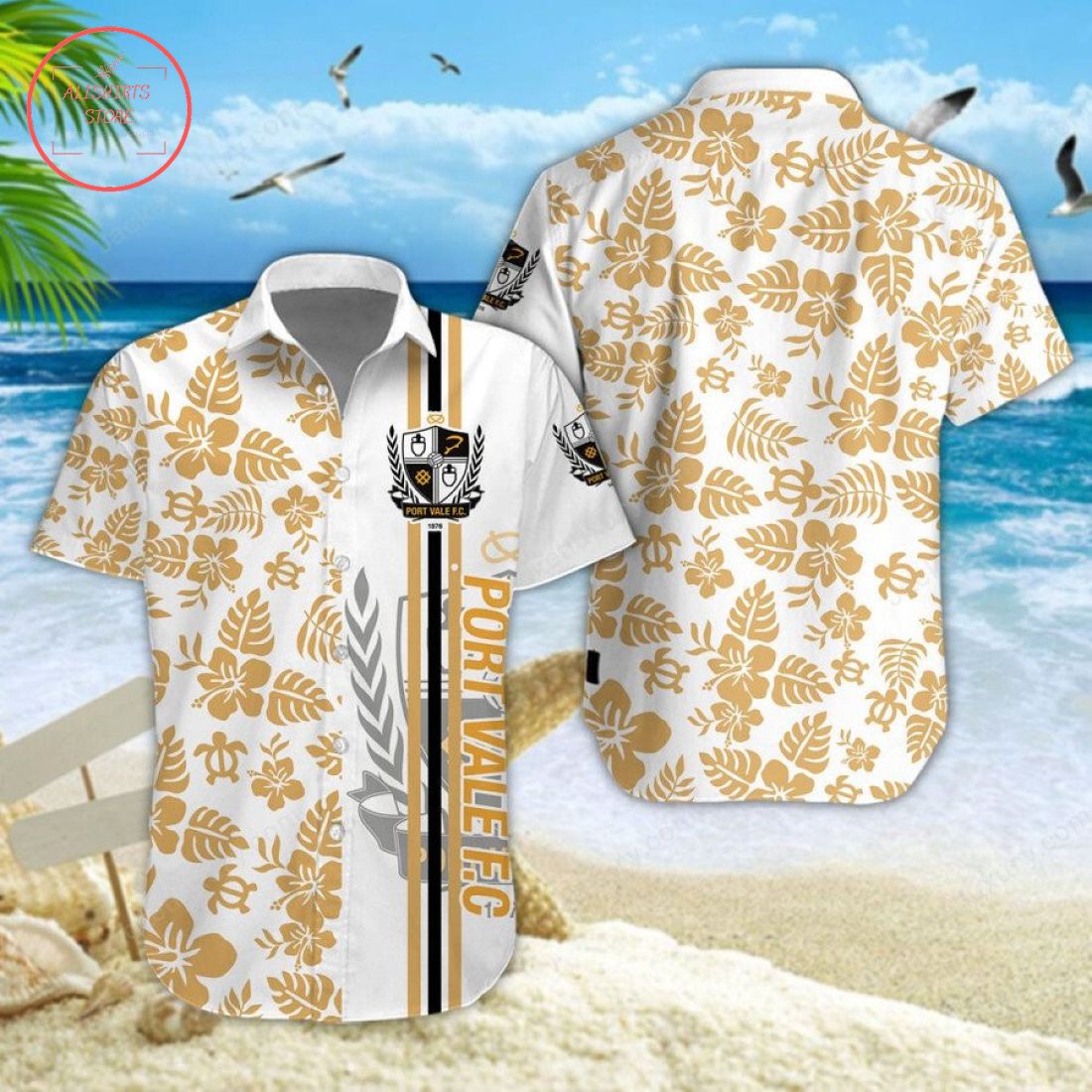 Port Vale Aloha Hawaiian Shirt and Beach Shorts
