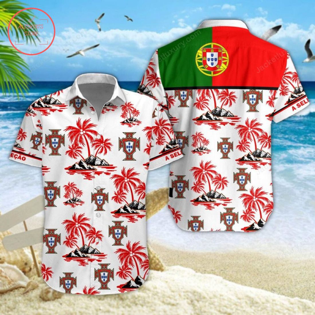 Portugal national football team Hawaiian Shirt and Shorts