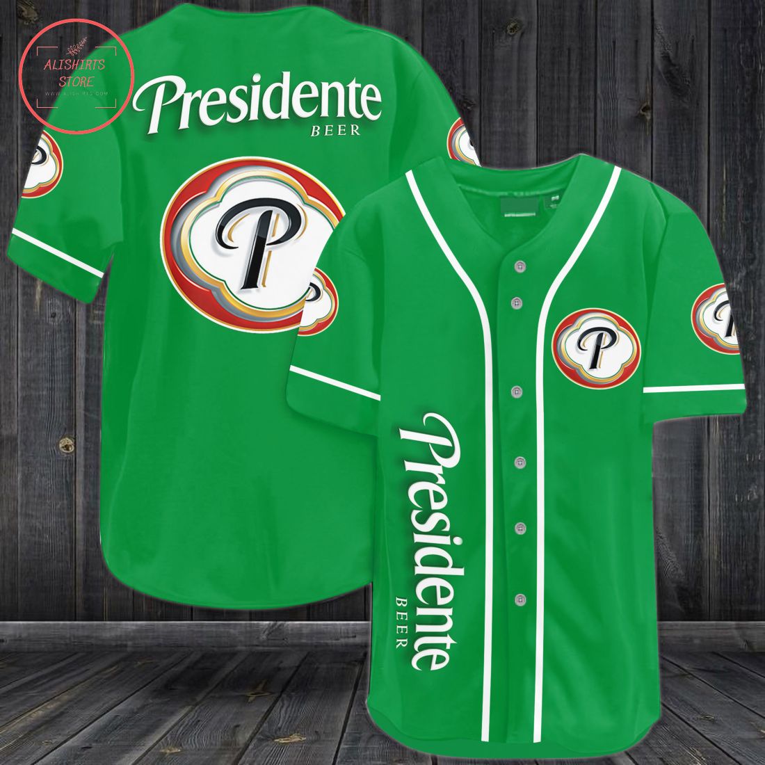 Presidente Beer Baseball Jersey