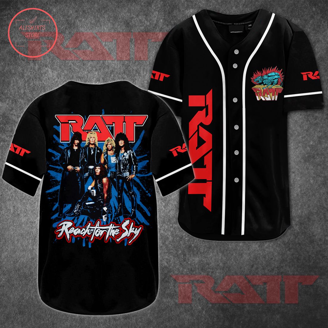 Ratt Rock Band Baseball Jersey