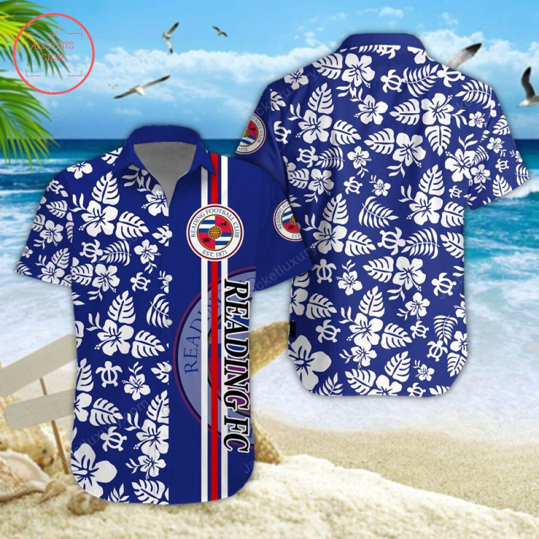Reading FC Aloha Hawaiian Shirt and Beach Shorts