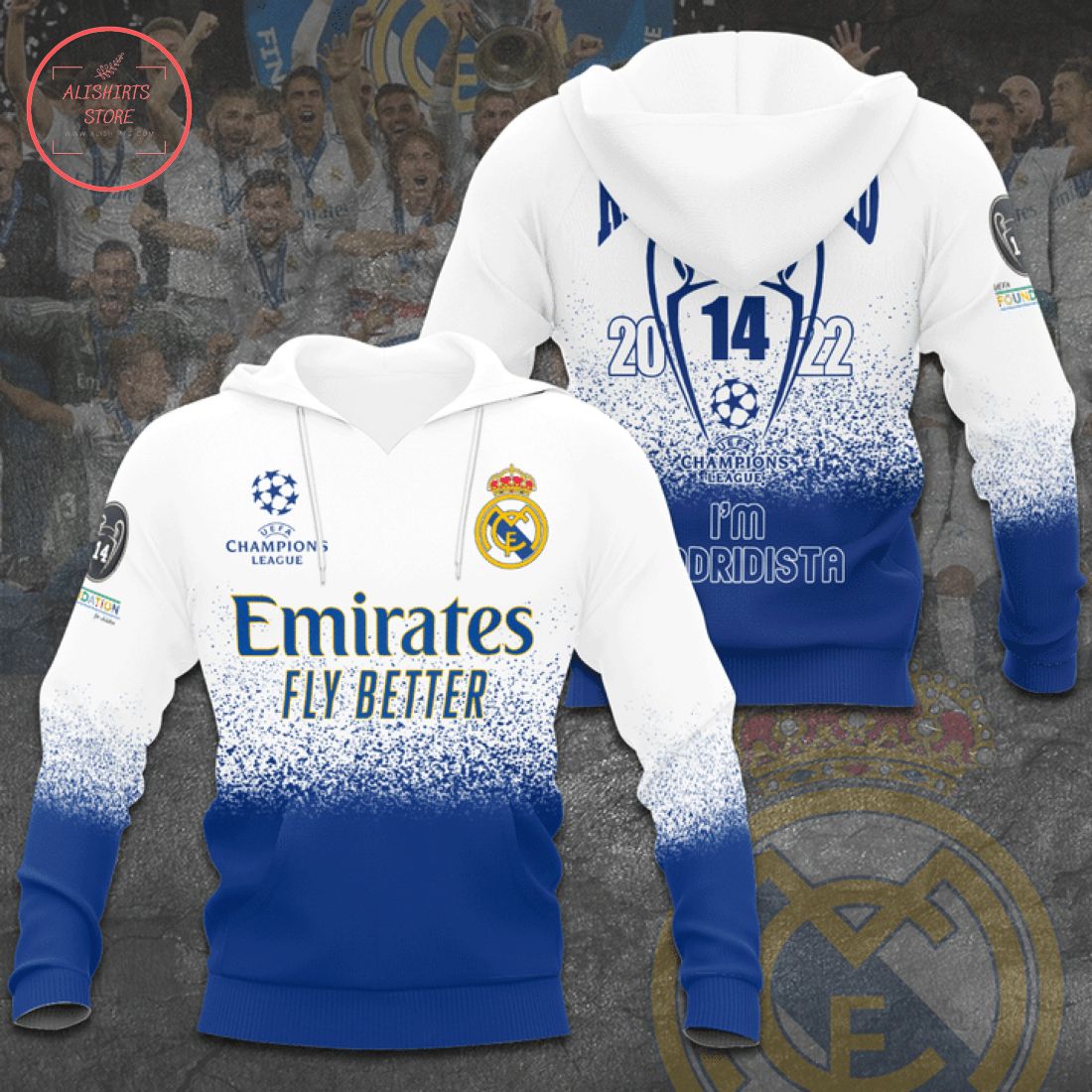 Real Madrid 14 Champions League I'm Madridista 3d Shirts