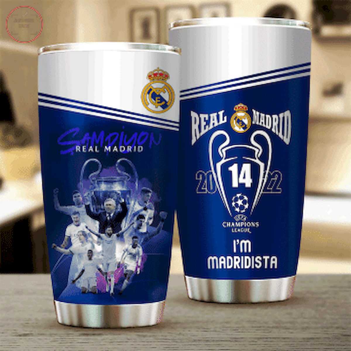 Real Madrid 14 Champions Madridista Tumbler
