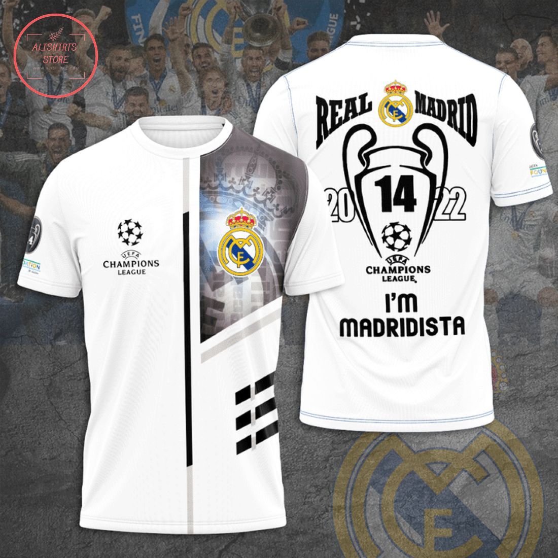 Real Madrid 2022 Champions League I'm Madridista T-shirt 3d