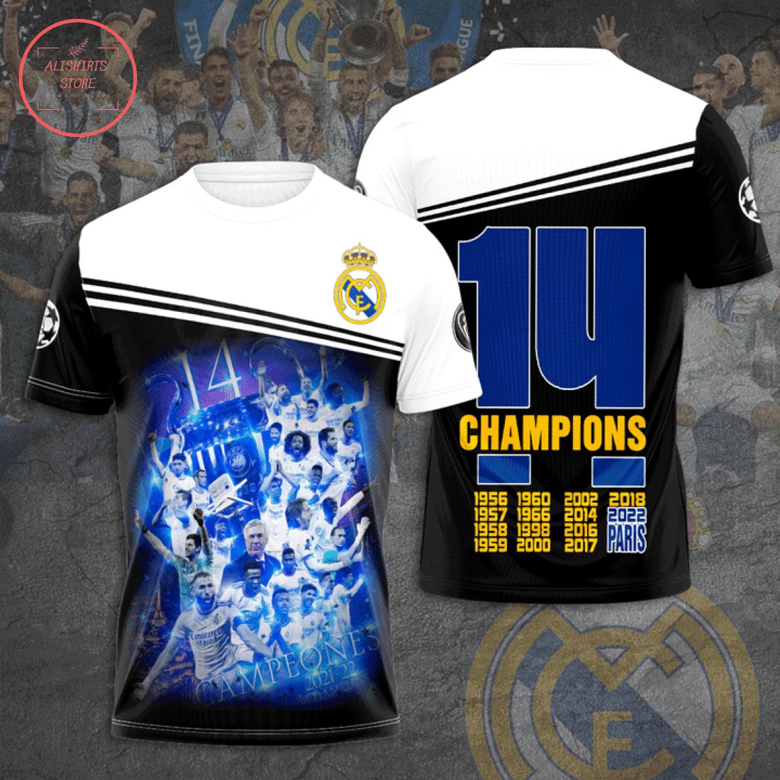 Real Madrid Champions League 2022 Paris Shirt