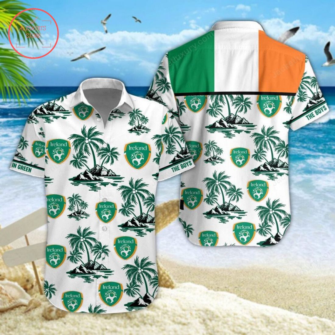 Republic of Ireland national football team Hawaiian Shirt and Shorts