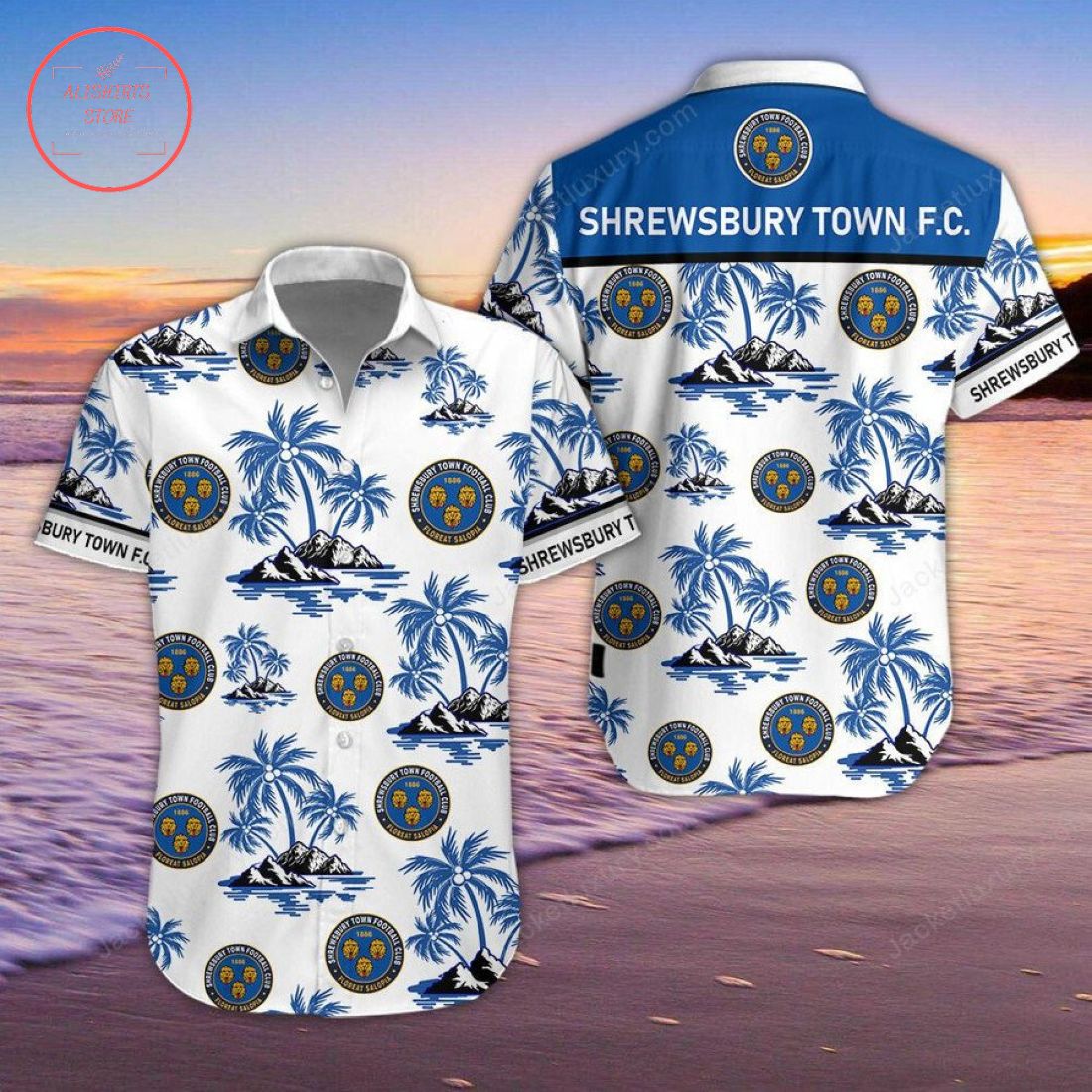 Shrewsbury Town FC Hawaiian Shirt and Beach Shorts