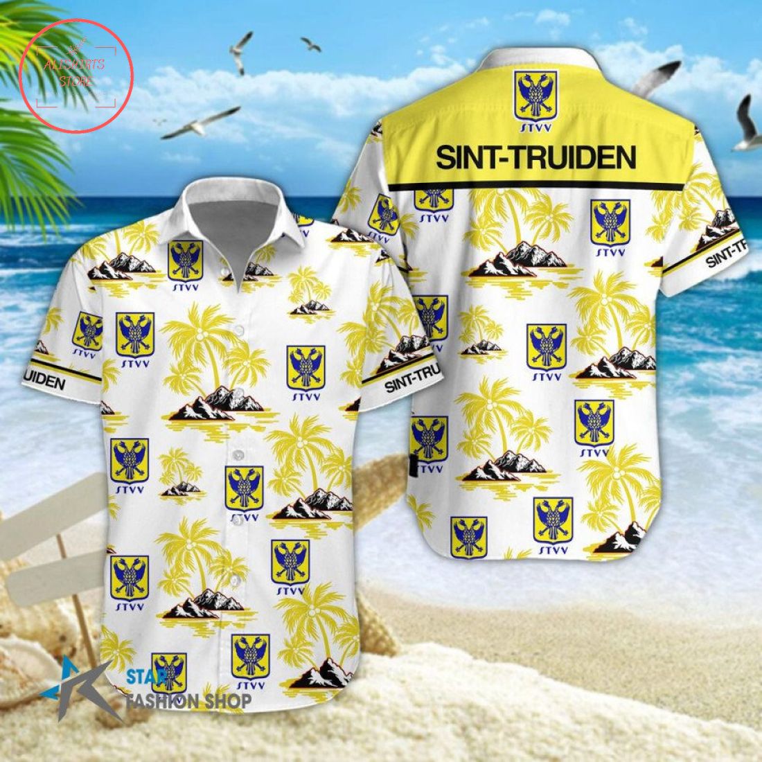 Sint-Truidense V.V Combo Hawaiian Shirt Shorts and Flip Flops