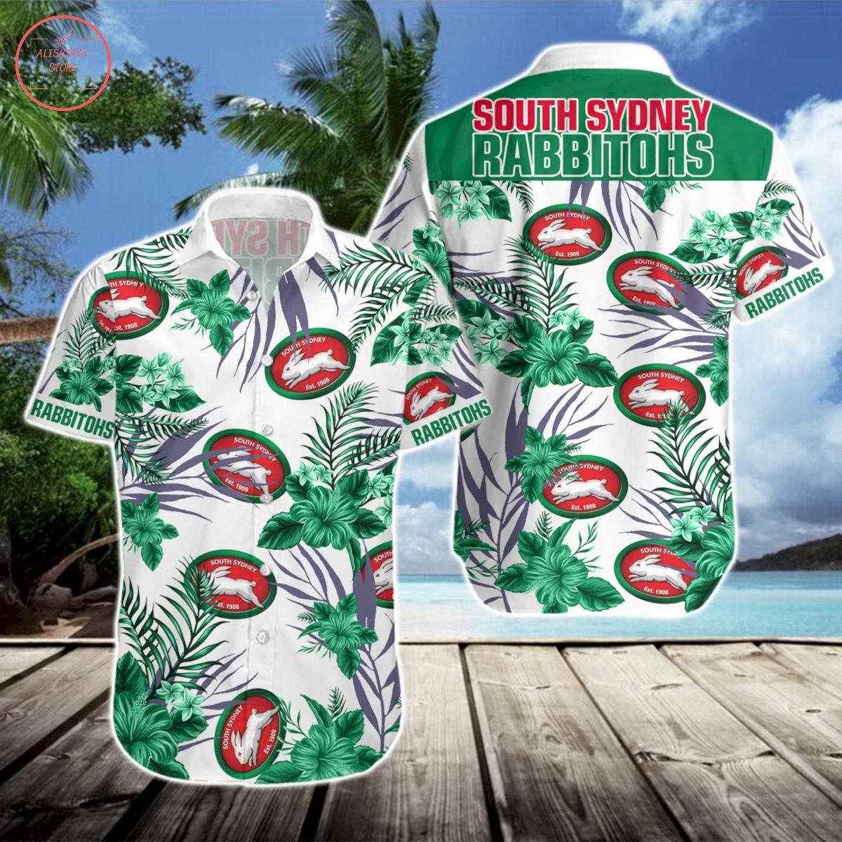 South Sydney Rabbitohs Hawaiian Shirt