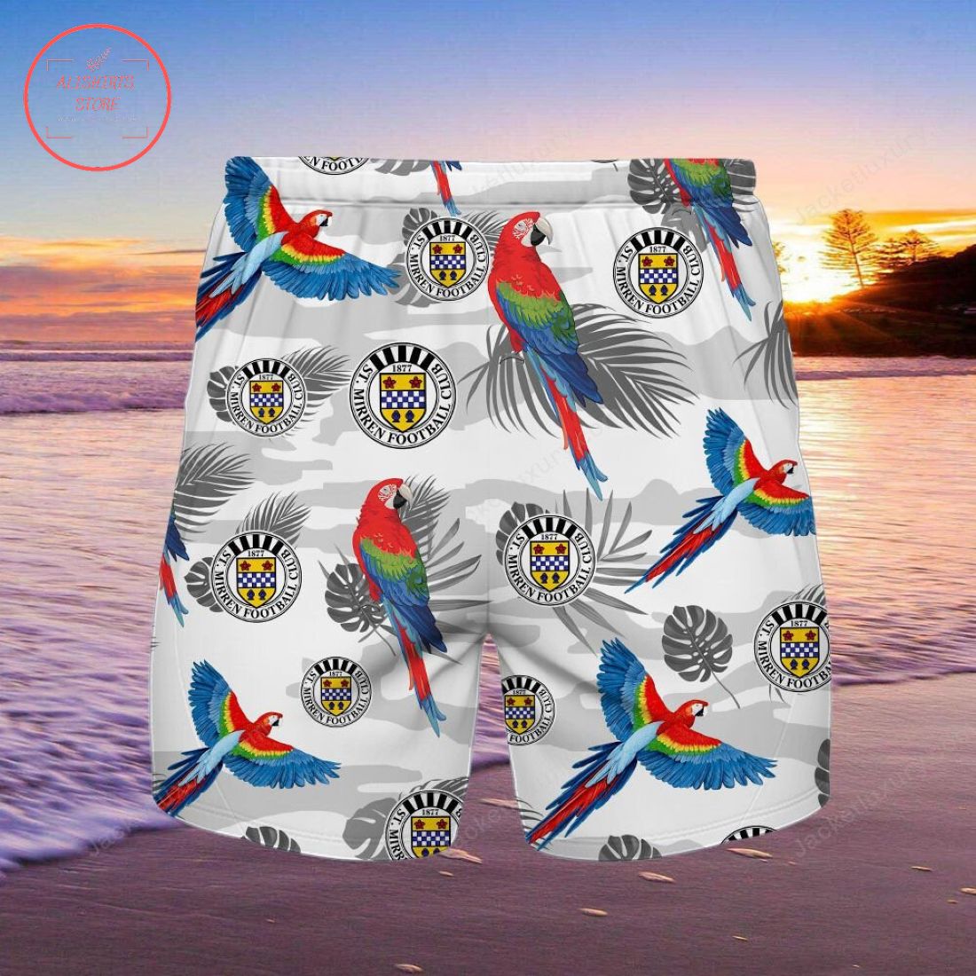 St Mirren FC Parrot Hawaiian Shirt and Beach Shorts