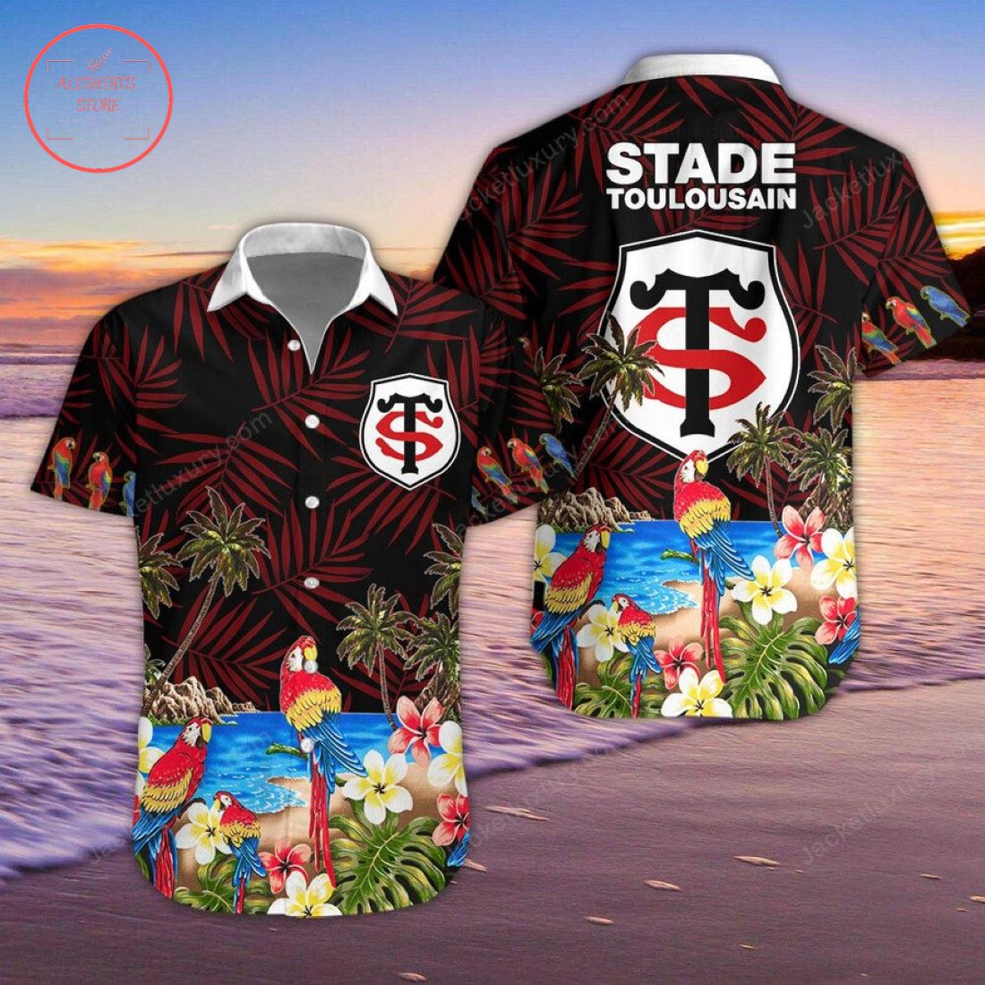 Stade Toulousain Rugby Hawaiian Shirt and Shorts