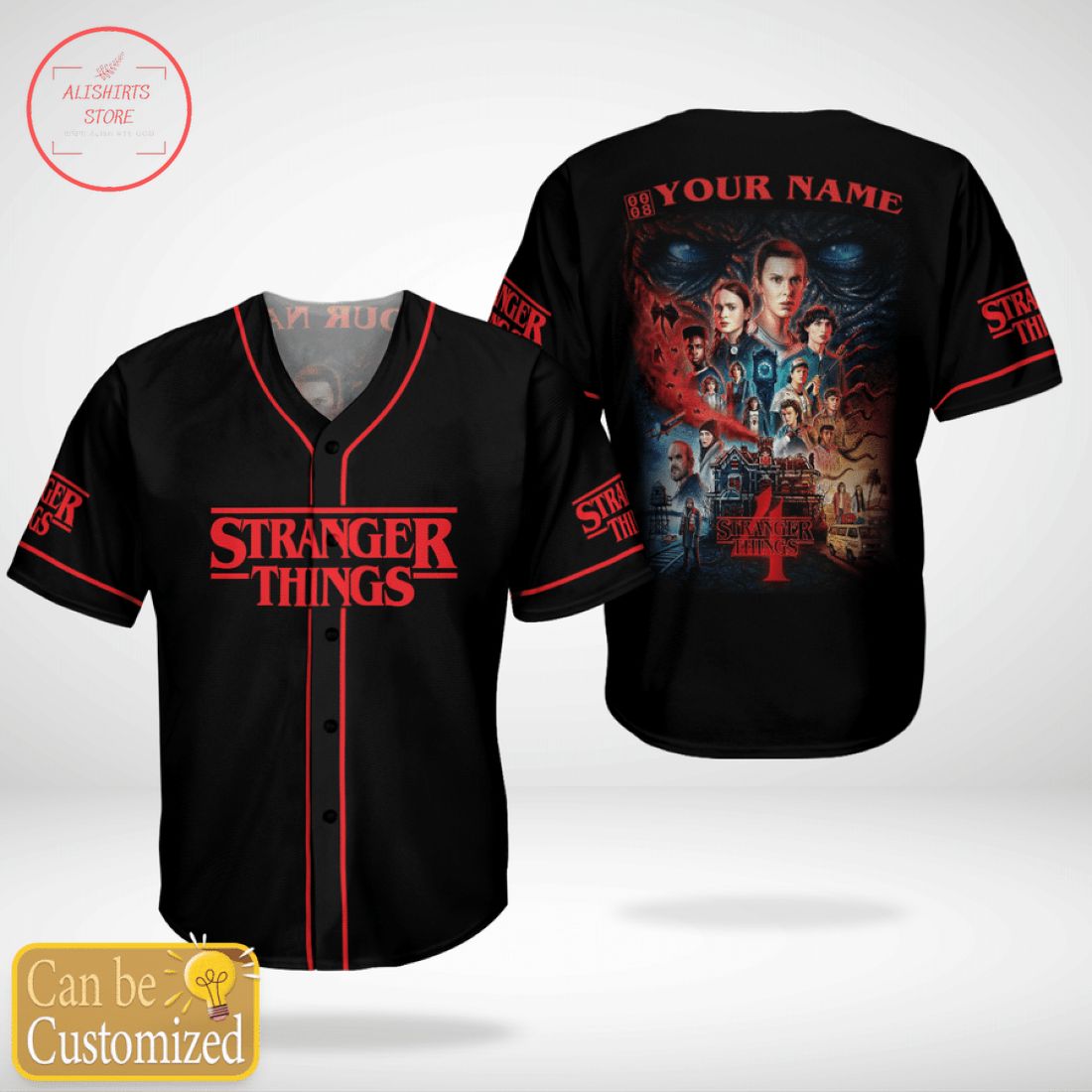 Stranger Things 4 Custom Baseball Jersey