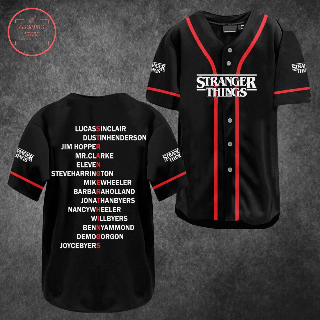 Stranger Things Movie Baseball Jersey