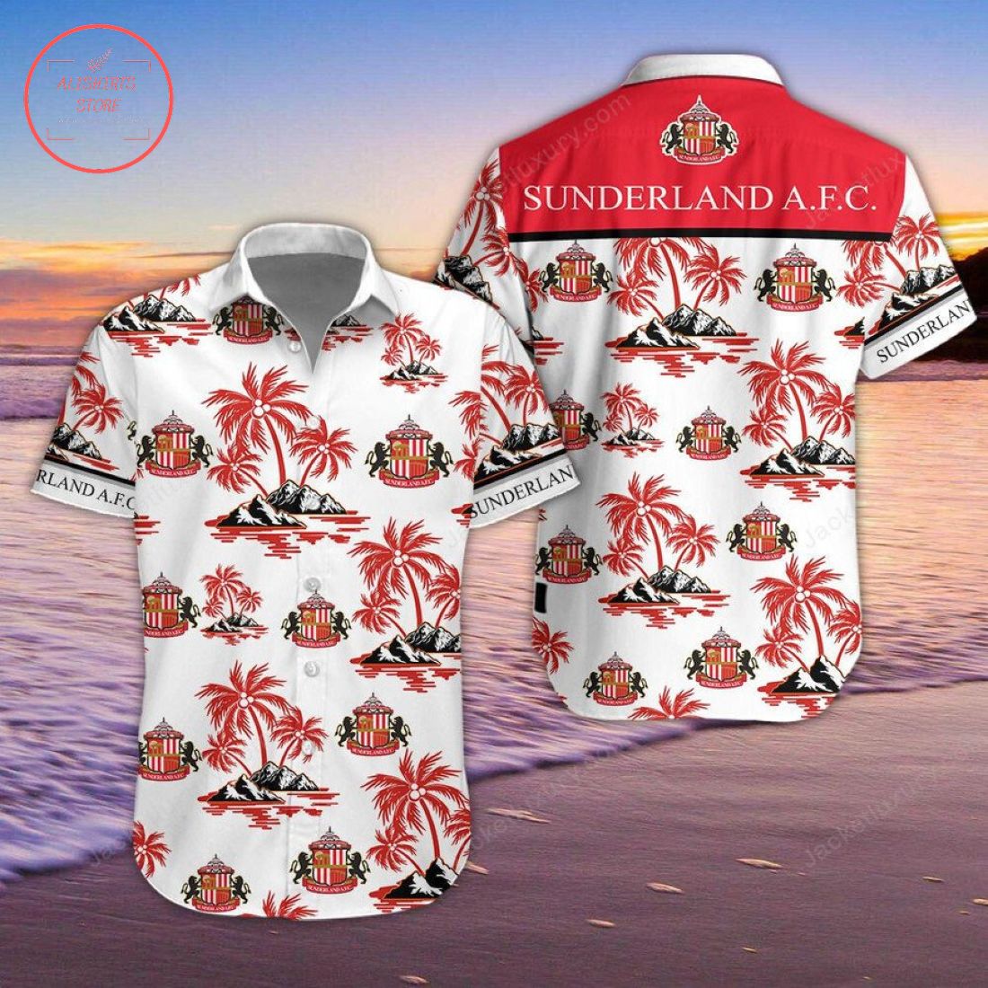 Sunderland FC Hawaiian Shirt and Beach Shorts