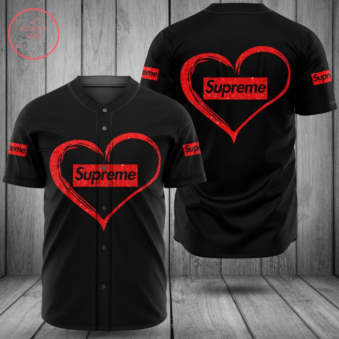 Supreme Heart Limited Edition Baseball Jersey