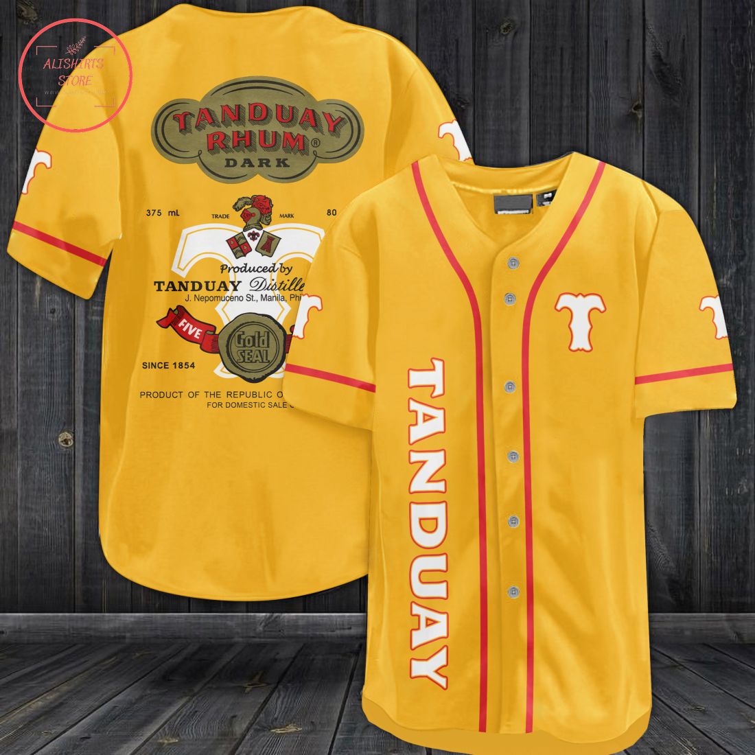 Tanduay Rhum Dark Baseball Jersey