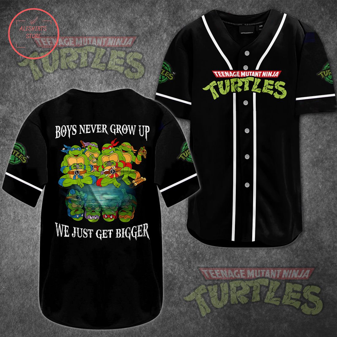 Teenage Mutant Ninja Turtles Never Grow Up Baseball Jersey