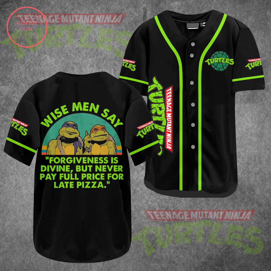 Teenage Mutant Ninja Turtles Wise Men Baseball Jersey