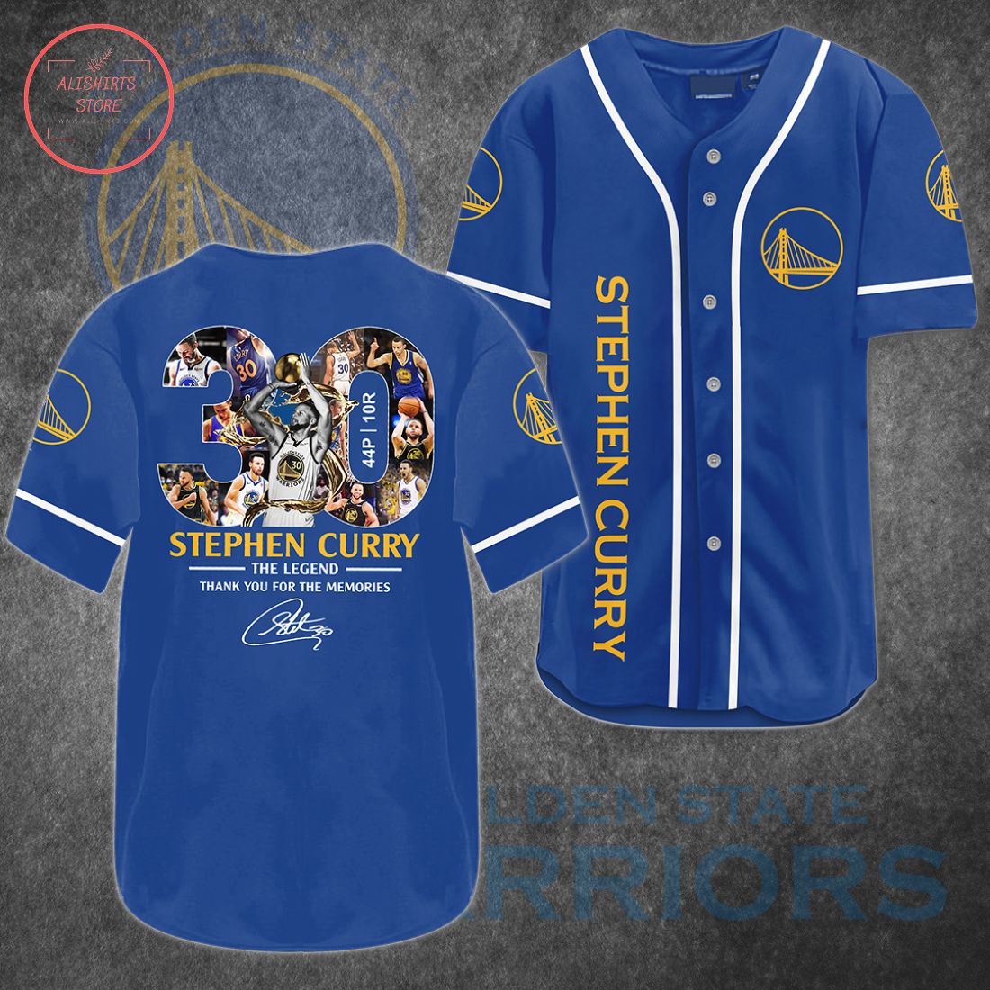 The Legend Stephen Curry 30 Baseball Jersey