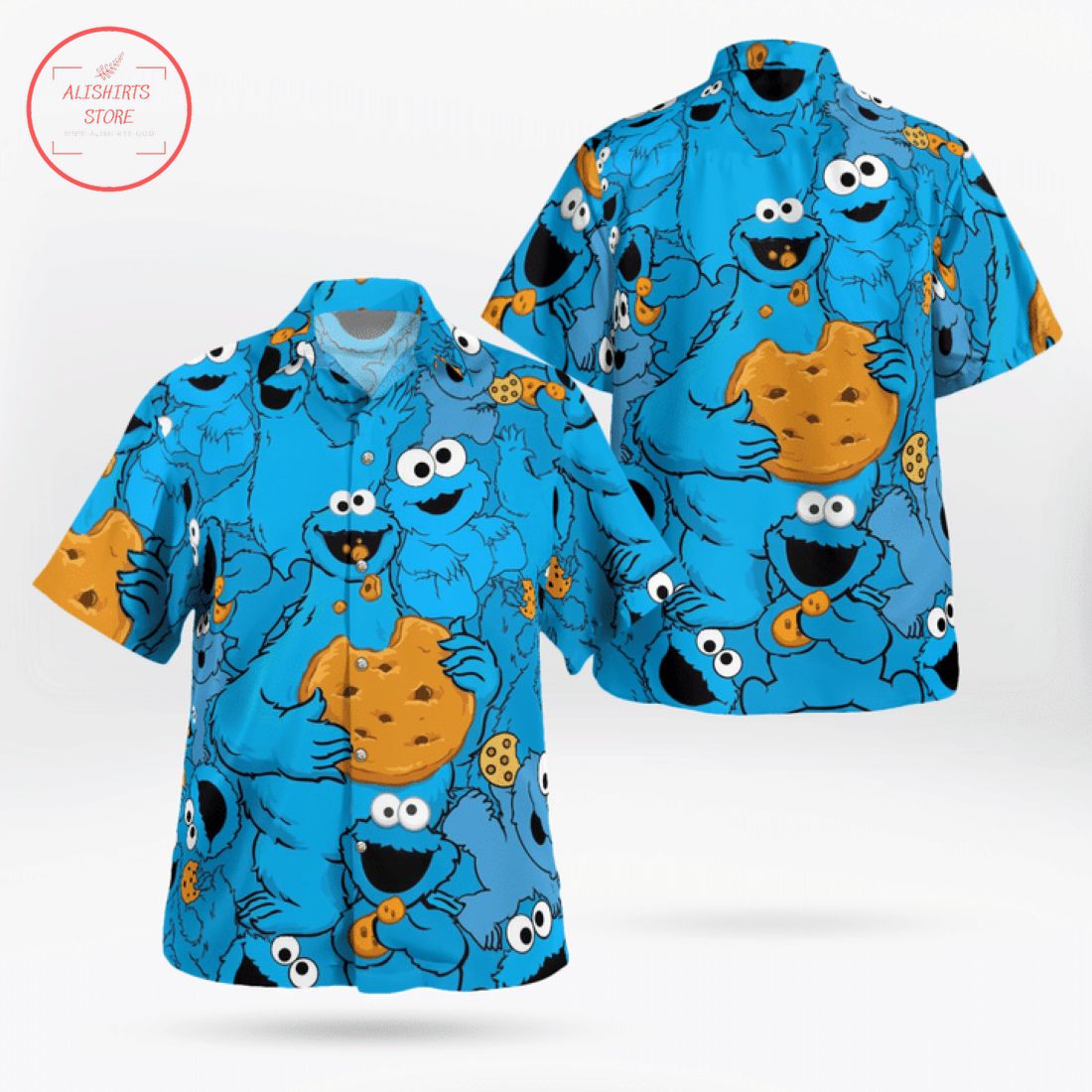 The Muppet Cookie Monster Hawaiian Shirt