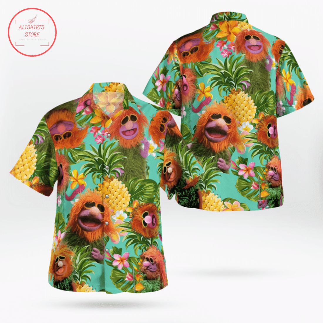 The Muppet Mahna Mahna Pineapple Tropical Hawaiian Shirt