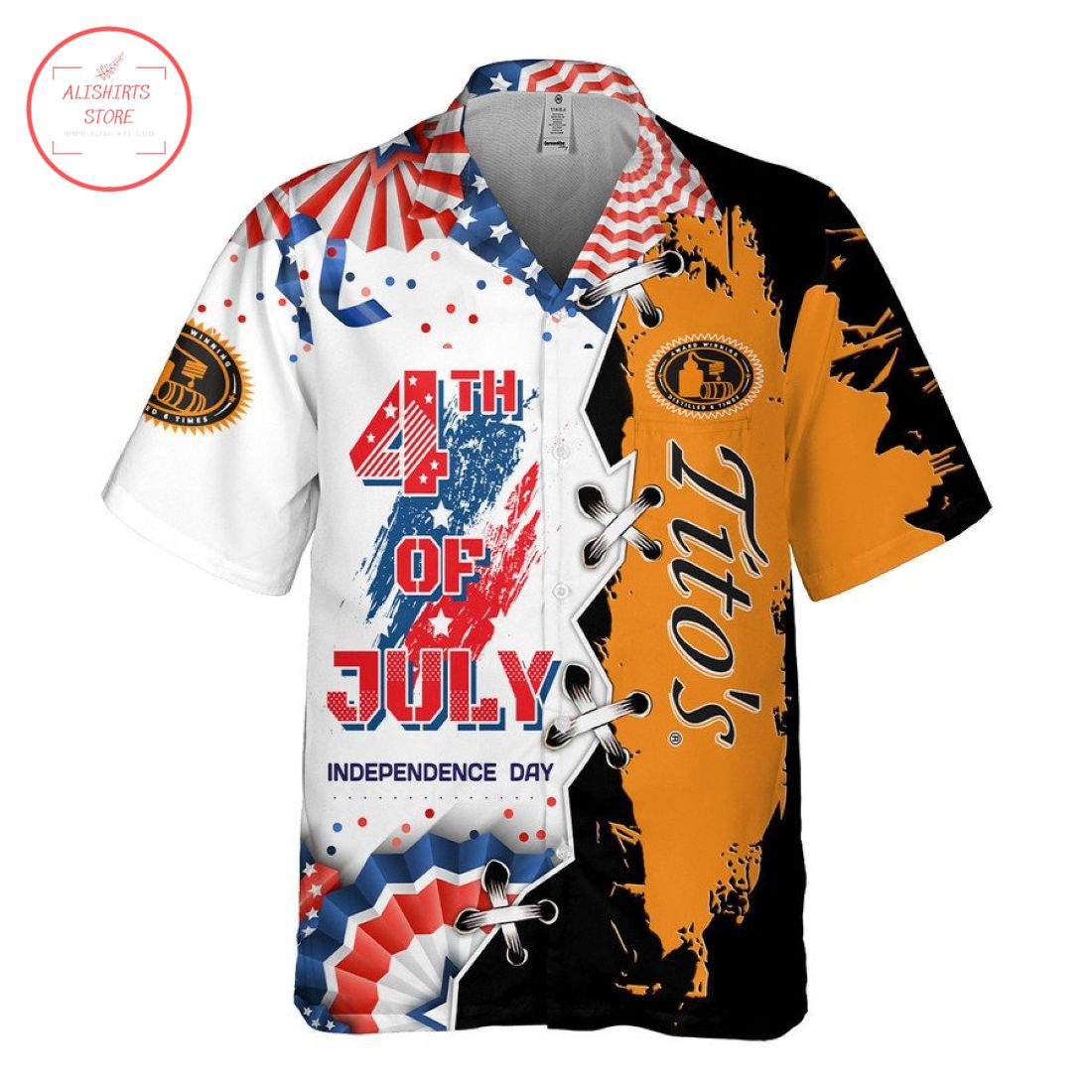 Tito's 4th Of July Independence Day Hawaiian Shirt