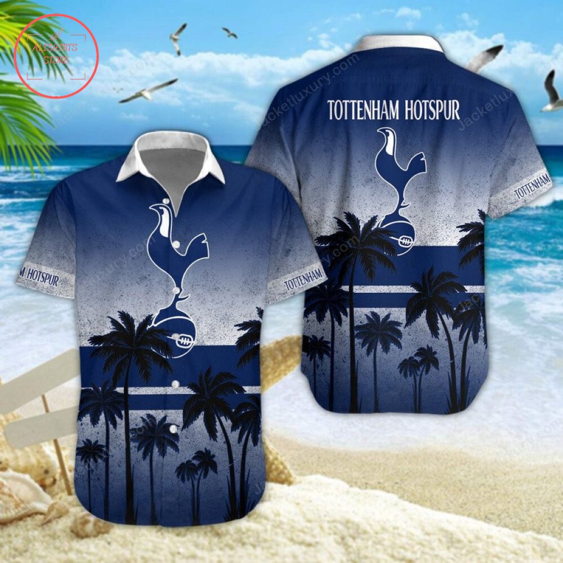 Tottenham Hotspur FC Hawaiian Shirt and Beach Shorts