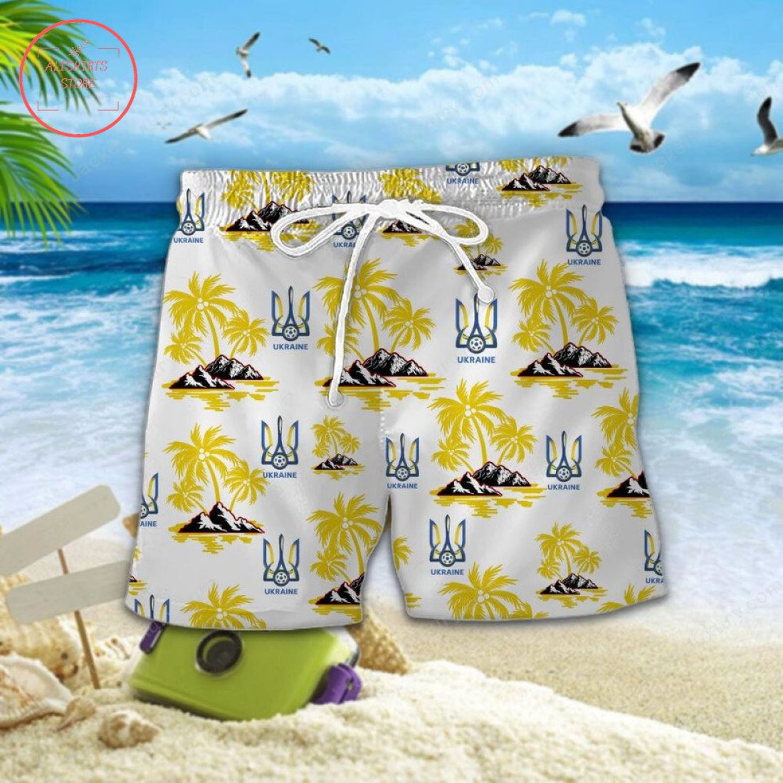 Ukraine national football team Hawaiian Shirt and ShortsUkraine national football team Hawaiian Shirt and Shorts