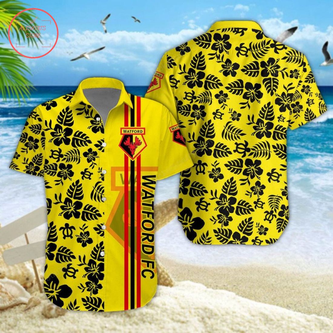 Watford Aloha Hawaiian Shirt and Beach Shorts